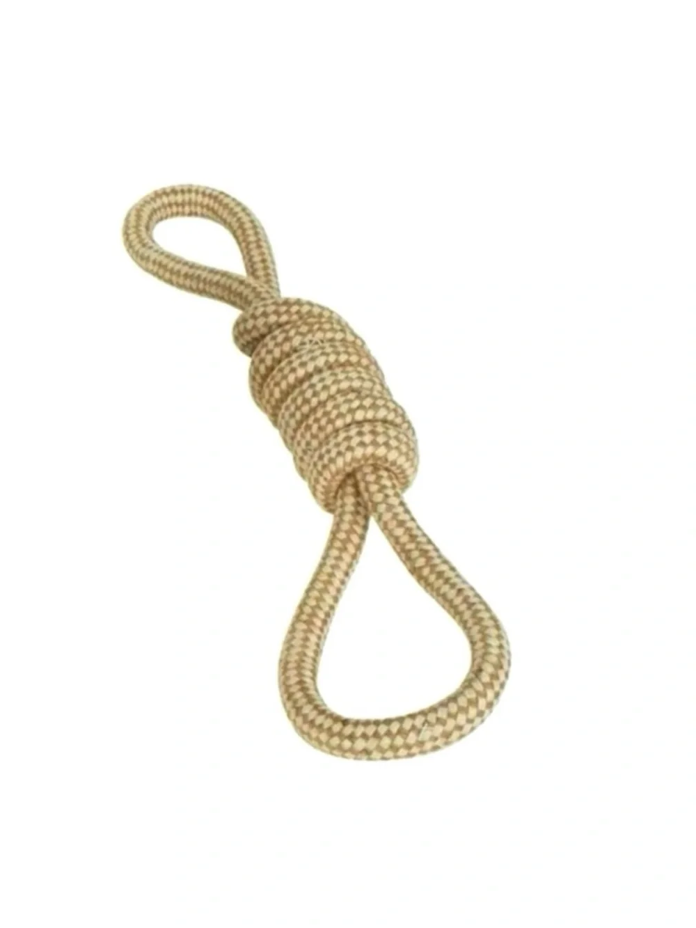 🆕 Dog Chew and Tug Knotted Natural Rope/Jute Bow Toy